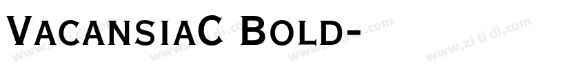 VacansiaC Bold字体转换